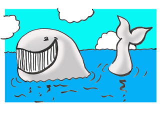 To laugh one's head off (