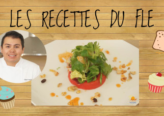 Watermelon salad with present imperatif