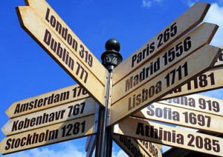 Orientating yourself and the prepositions in French